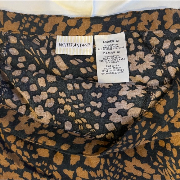 Long Floral Fall Skirt! - Picture 3 of 4